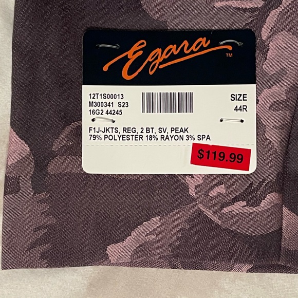 Egara Slim Fit Pink Rose Floral Dinner Jacket - Picture 6 of 13